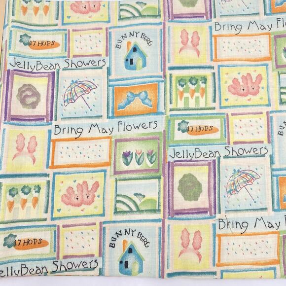 Daisy Kingdom Country Craft-Cuts Fabric, 45" x 24" Panel; Bunny Bear Patch - Picture 3 of 3